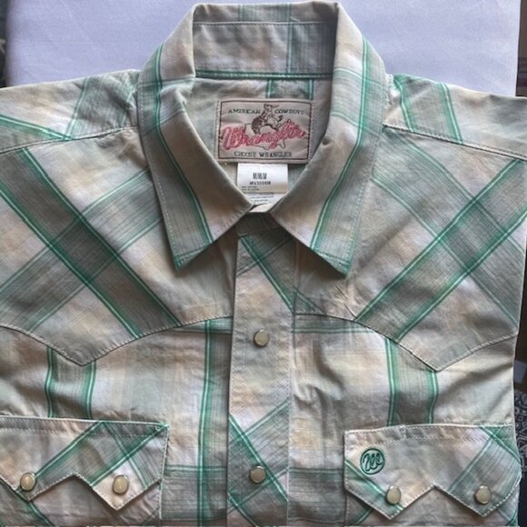 Men's WRANGLER snap short sleeve‎ shirt - Picture 1 of 5